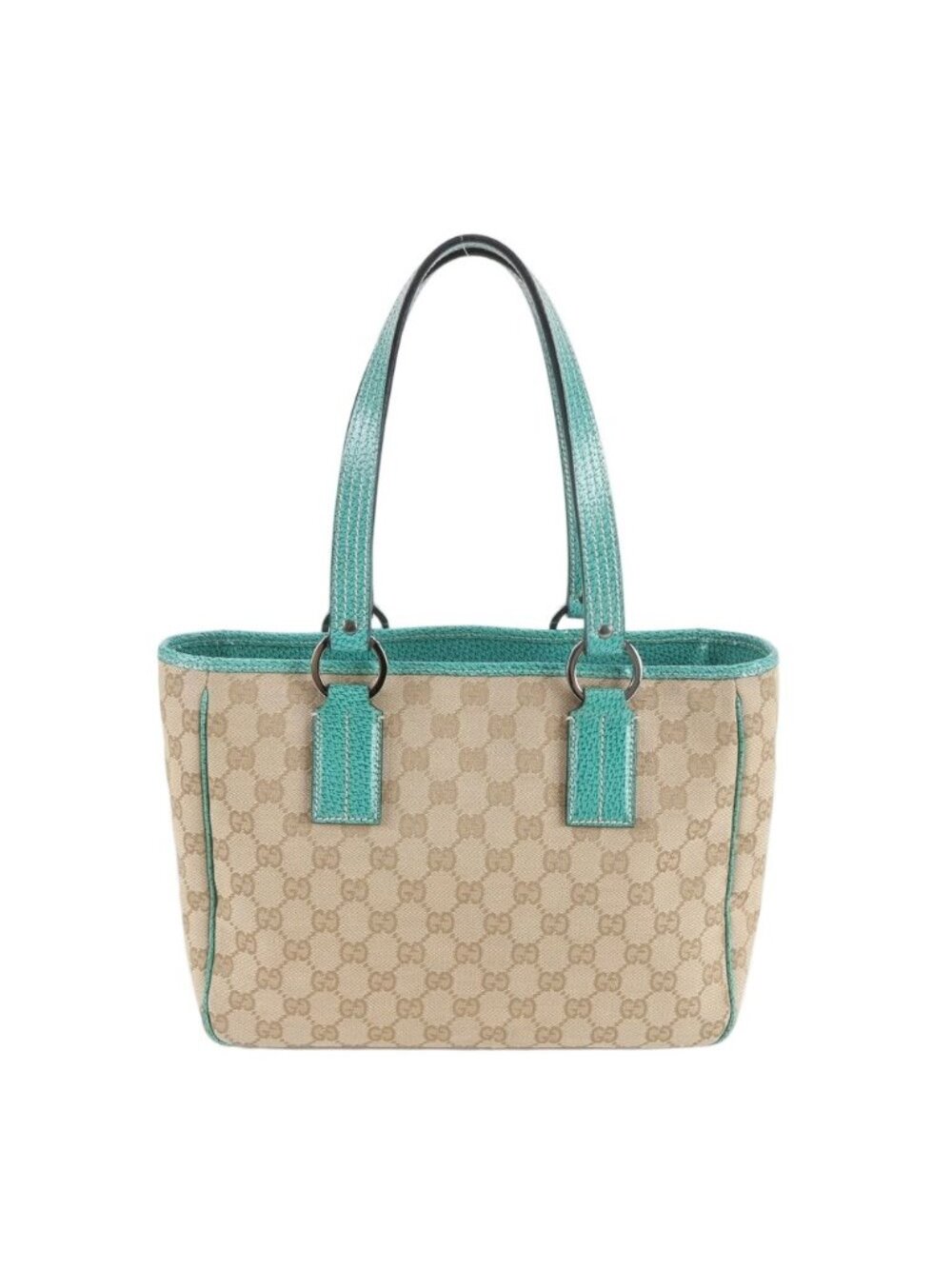 Gucci GG Canvas Leather Tote Shoulder Hand Ebm